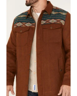 Moonshine Spirit Men's Jarvis Southwestern Wool Shacket -Western Cowboy Clothing Shop 2000373955 200 P3