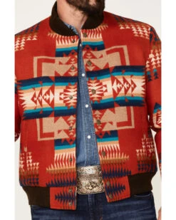 Pendleton Men's Gorge All-Over Print Quilted Snap Bomber Jacket  -Western Cowboy Clothing Shop 2000374612 600 P3