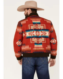 Pendleton Men's Gorge All-Over Print Quilted Snap Bomber Jacket  -Western Cowboy Clothing Shop 2000374612 600 P4