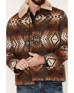 Pendleton Men's Silverton Shearling Collar Wool Coat -Western Cowboy Clothing Shop 2000374621 200 P3