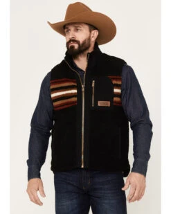 Pendleton Men's Ridgeline Striped Fleece Vest 