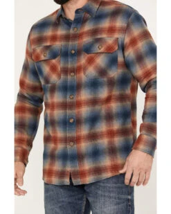 Pendleton Men's Burnside Plaid Button Down Long Sleeve Western Shirt -Western Cowboy Clothing Shop 2000374657 410 P3