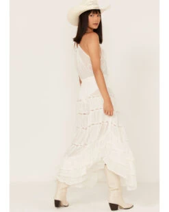 Free People Women's Dolly Ruffle Lace Bodysuit Dress -Western Cowboy Clothing Shop 2000374758 103 P4