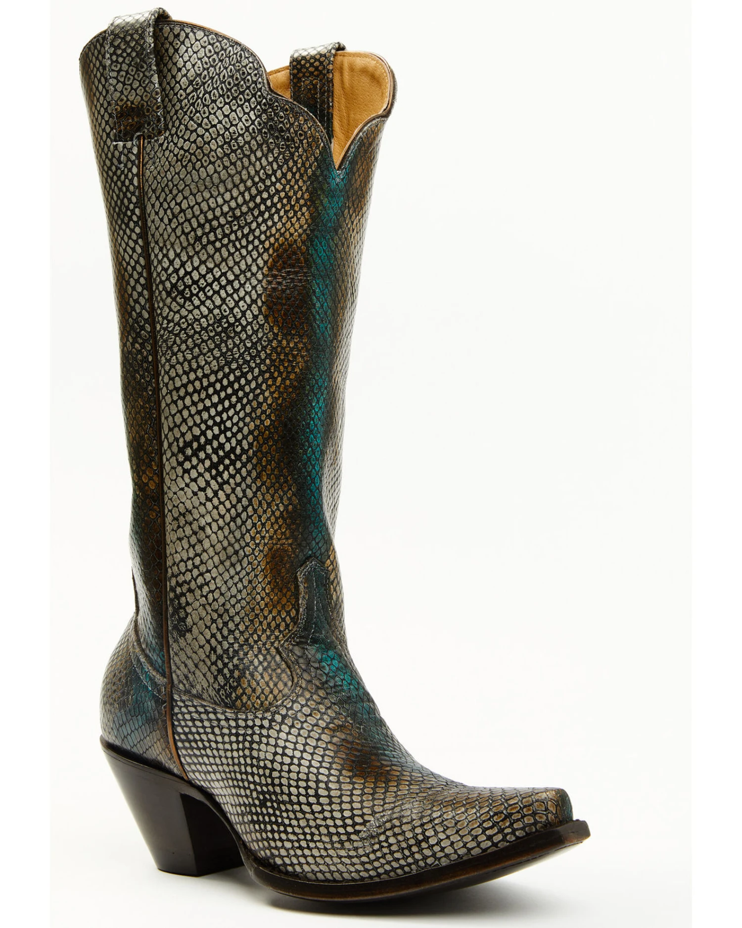 Idyllwind Women's Strut Snake Print Leather Western Boots - Snip Toe 1 Idyllwind Women's Strut Snake Print Leather Western Boots - Snip Toe