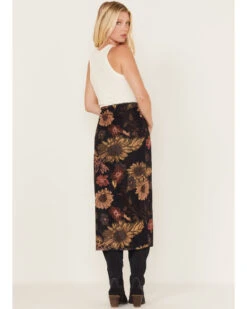 Cleo + Wolf Women's Floral Print Sheer Midi Skirt -Western Cowboy Clothing Shop 2000374825 001 P3