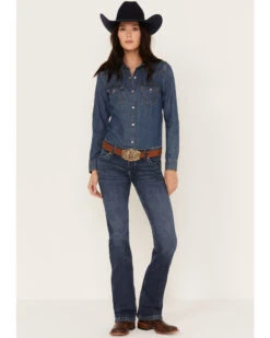 Wrangler Retro Women's Sadie Bootcut Medium Wash Low Rise Stretch Jeans