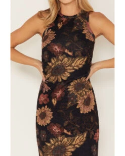 Cleo + Wolf Women's Sheer Floral Print Tank Dress -Western Cowboy Clothing Shop 2000375137 001 P3