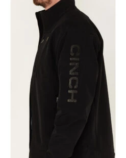 Cinch Men's Solid Logo Sleeve Zip-Front Softshell Jacket  -Western Cowboy Clothing Shop 2000375173 001 P3