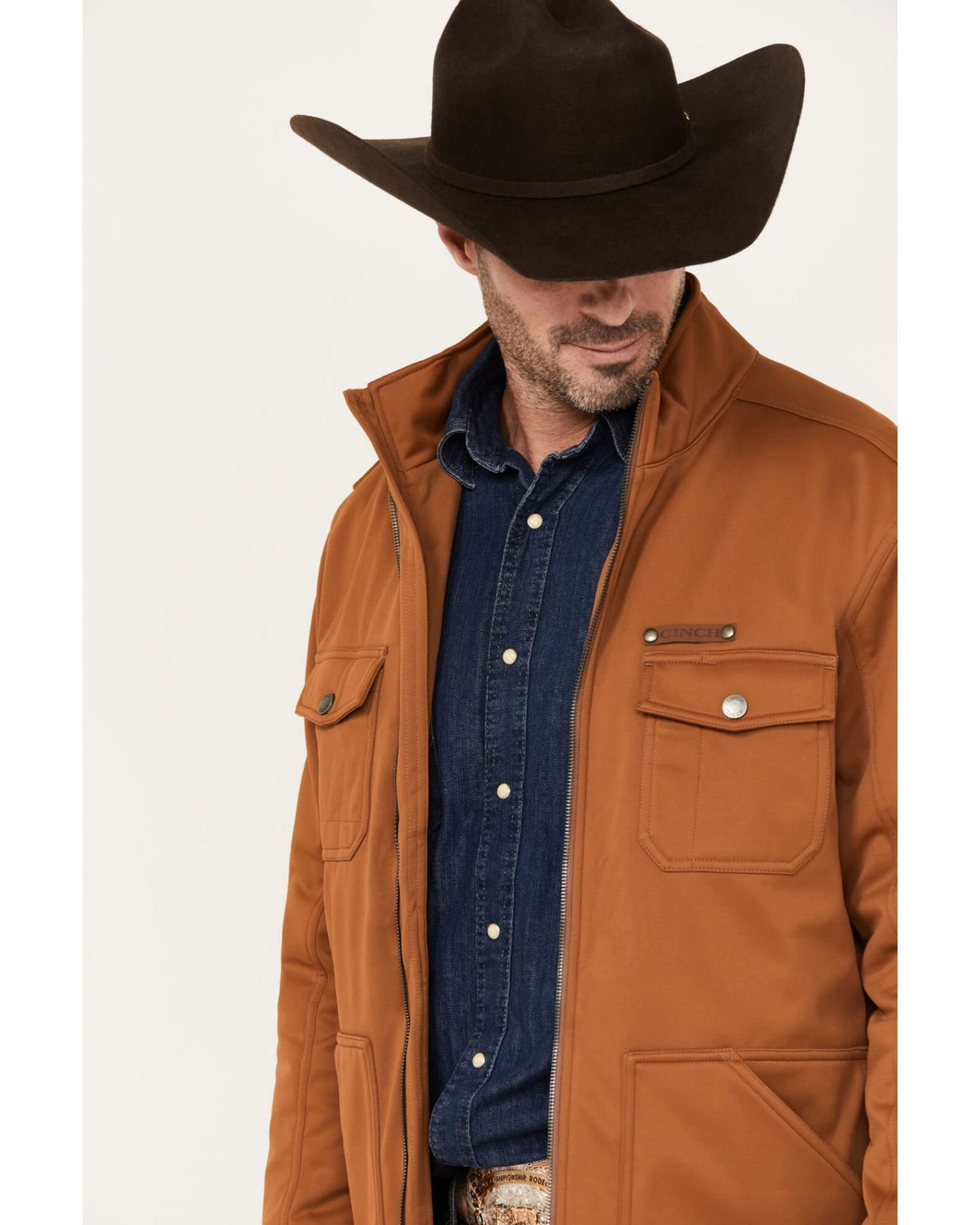 Cinch Men's Solid Conceal Carry Softshell Jacket 2 Cinch Men's Solid Conceal Carry Softshell Jacket - Image 2