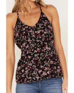 Idyllwind Women's Floral Print Keyhole Racer Tank Top -Western Cowboy Clothing Shop 2000375307 001 P3