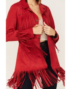 Powder River Outfitters Women's Suede Fringe Snap Jacket -Western Cowboy Clothing Shop 2000375461 600 P3