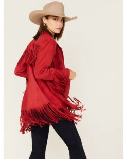 Powder River Outfitters Women's Suede Fringe Snap Jacket -Western Cowboy Clothing Shop 2000375461 600 P4