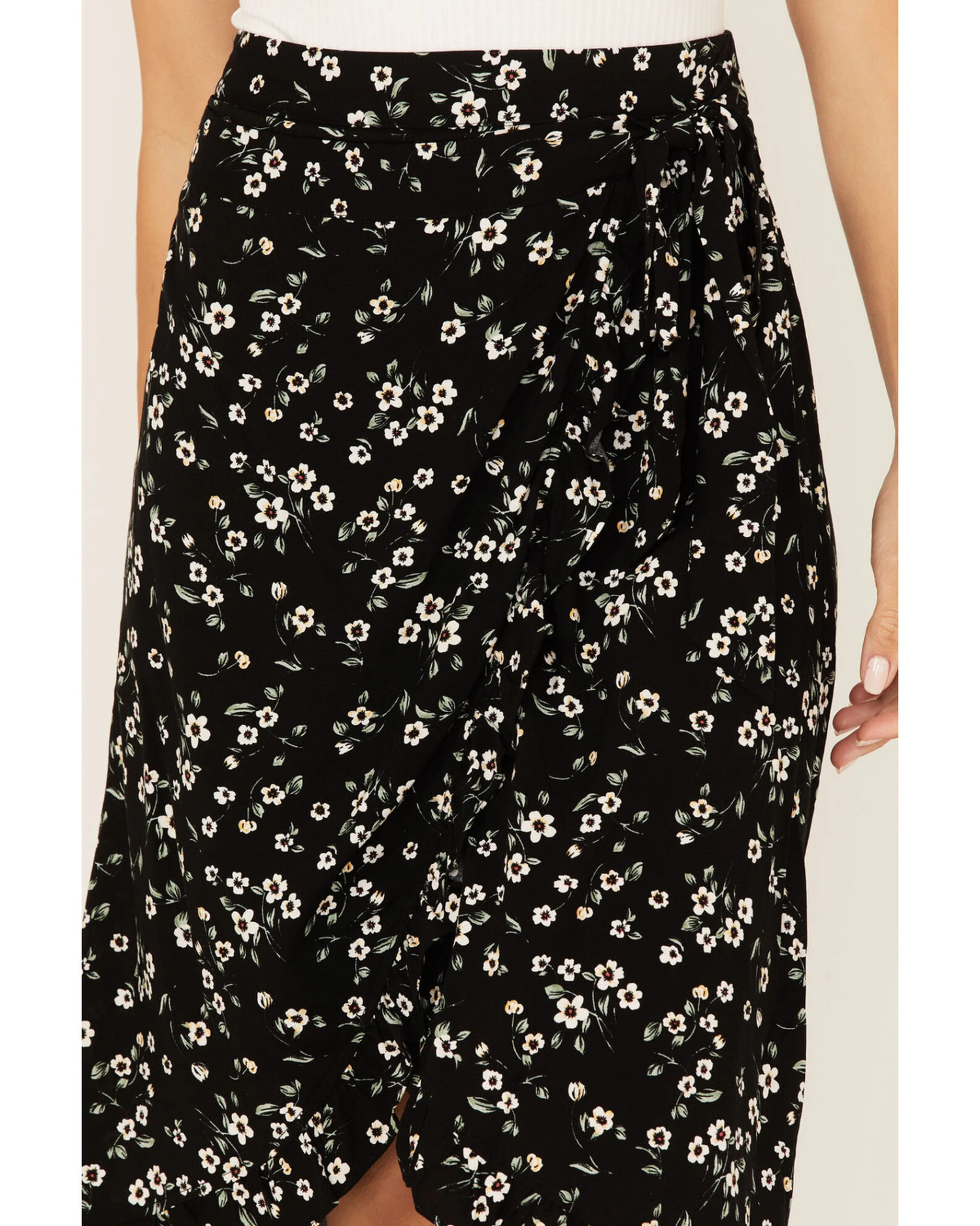 Beyond The Radar Women's Floral Print Midi Skirt 2 Beyond The Radar Women's Floral Print Midi Skirt - Image 2
