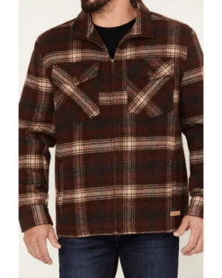 Powder River Outfitters Men's Plaid Print Full-Zip Wool Jacket -Western Cowboy Clothing Shop 2000376138 640 P3
