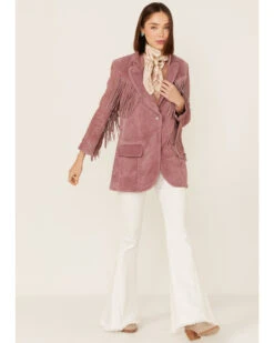 Understated Leather Women's Marlboro Fringe Blazer Jacket