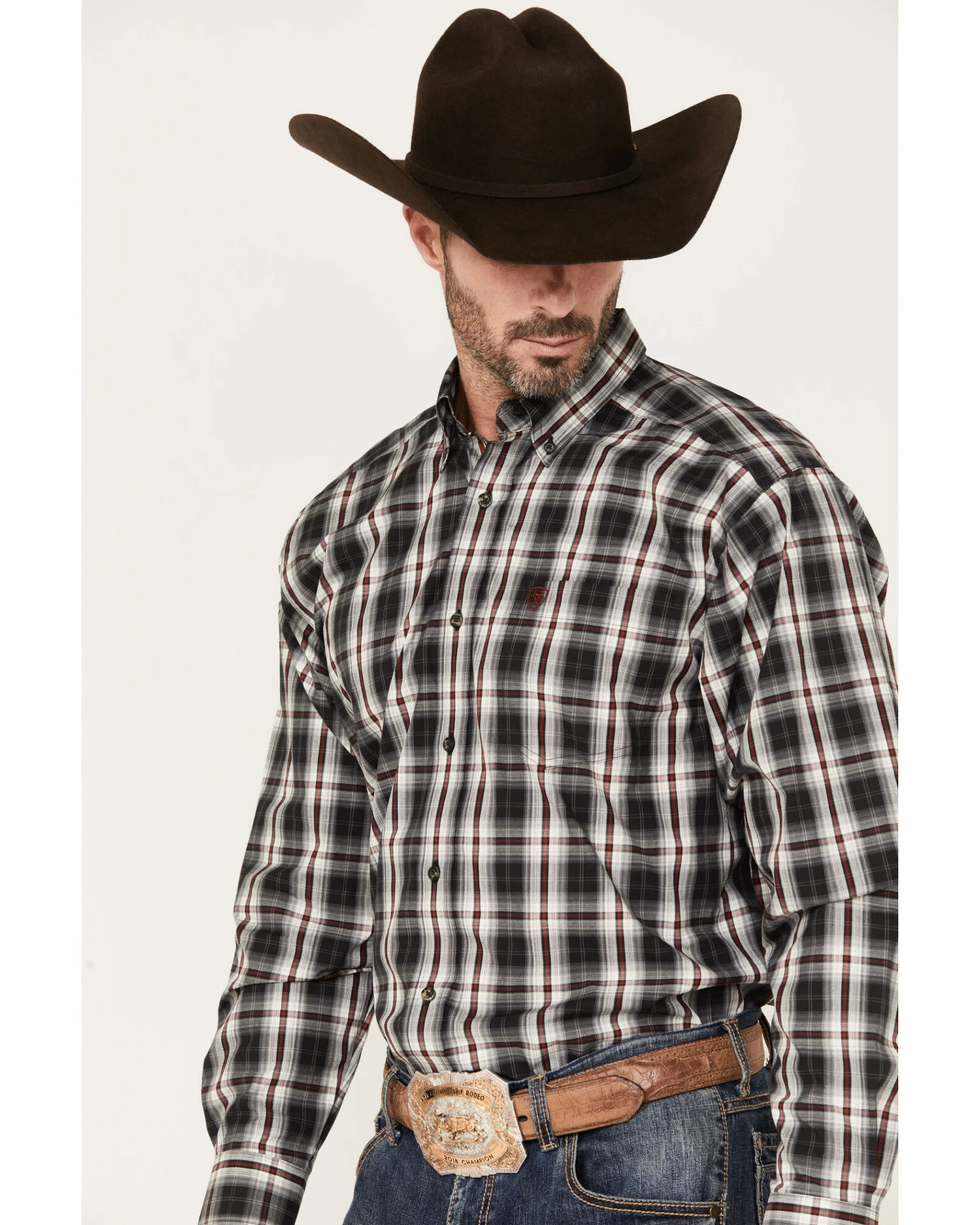 Ariat Men's Pro Series Wilton Classic Fit Long Sleeve Button-Down Shirt 2 Ariat Men's Pro Series Wilton Classic Fit Long Sleeve Button-Down Shirt - Image 2