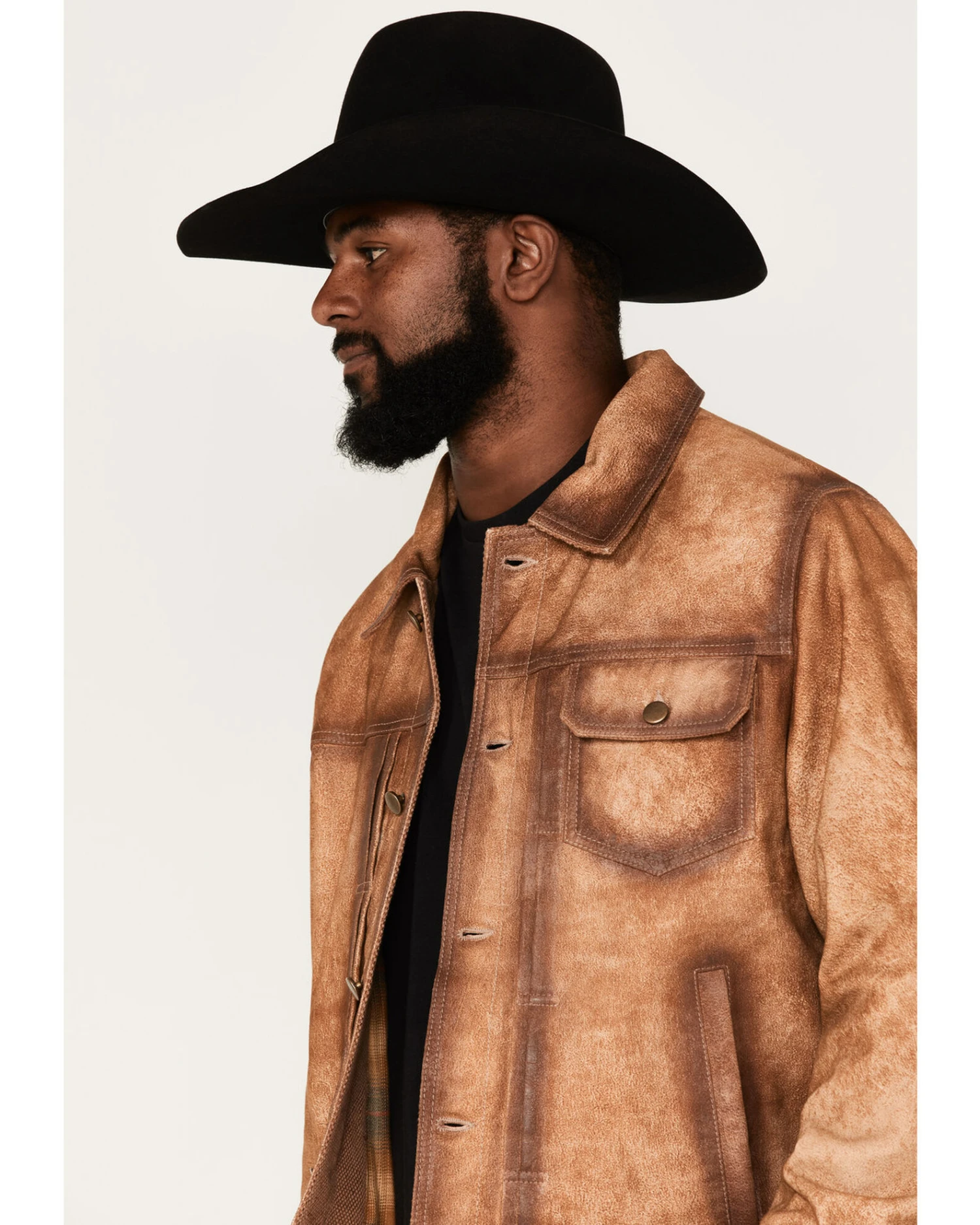 Scully Men's Solid Button Down Jacket 3 Scully Men's Solid Button Down Jacket - Image 3