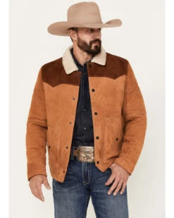 Scully Men's Suede Color Block Jacket