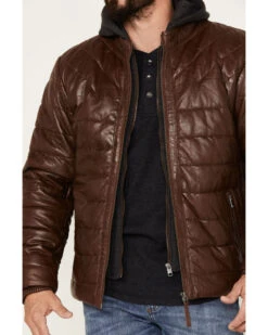 Mauritius Men's Leather Puffer Jacket 6 Mauritius Men's Leather Puffer Jacket -Western Cowboy Clothing Shop 2000378161 235 P3