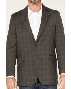Circle S Men's Houston Glen Plaid Print Sportcoat - Big & Tall -Western Cowboy Clothing Shop 2000378368 200 P3