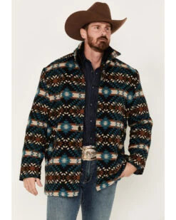 Cripple Creek Men's Navajo Blanket Zip-Up Jacket