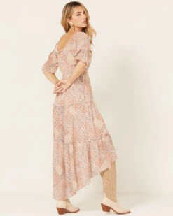 Wild Moss Women's Patchwork Floral Paisley Print Dress -Western Cowboy Clothing Shop 2000378752 103 P4