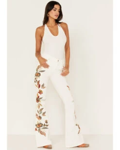 Driftwood Women's Farrah Feathery Corduroy Flare Jeans