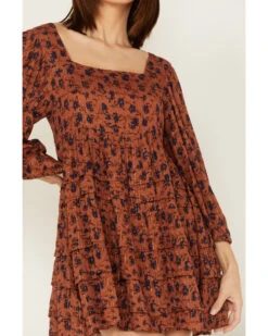 Jen's Pirate Booty Women's Floral Print Wildflower Iza Mini Dress -Western Cowboy Clothing Shop 2000379669 220 P3