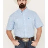 George Strait By Wrangler Men's Plaid Print Short Sleeve Button Down Western Shirt - Big