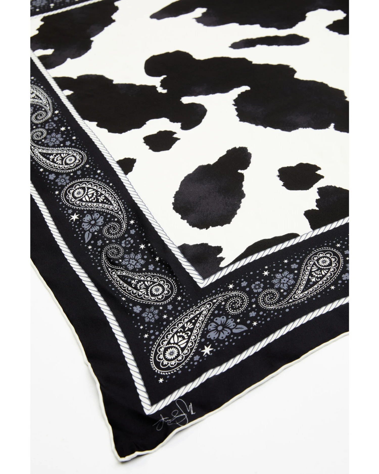 Idyllwind Women's Spotted Cow Silk Bandana 2 Idyllwind Women's Spotted Cow Silk Bandana - Image 2