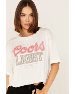 The Laundry Room Women's Coors Light Rhinestone Neon Light Graphic Tee