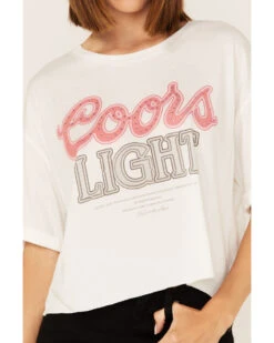 The Laundry Room Women's Coors Light Rhinestone Neon Light Graphic Tee -Western Cowboy Clothing Shop 2000381372 100 P3