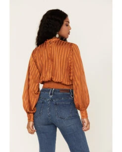 Flying Tomato Women's Shadow Stripe Top -Western Cowboy Clothing Shop 2000381463 220 P4