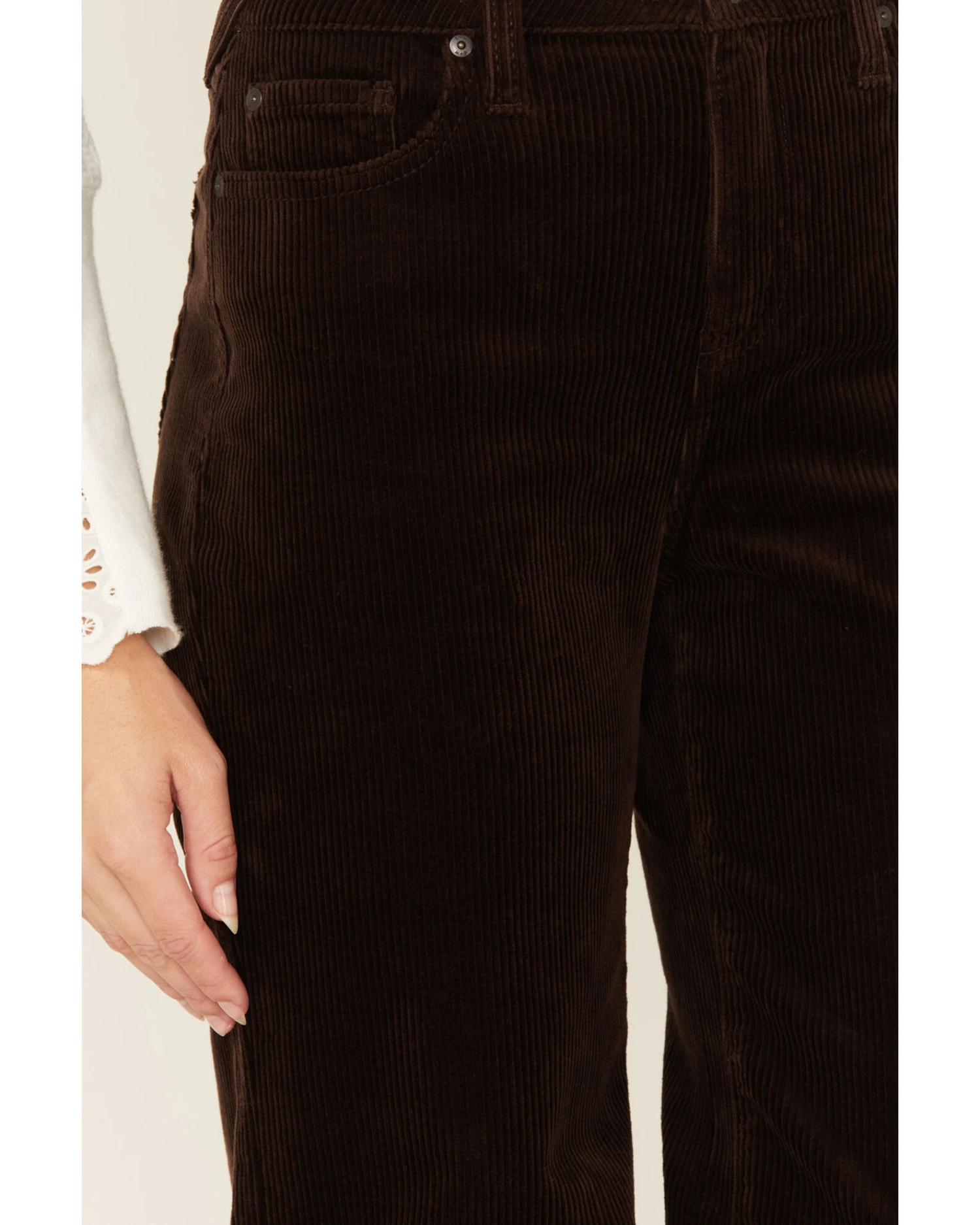 Cleo + Wolf Women's High Rise Loose Corduroy Wide Jeans 2 Cleo + Wolf Women's High Rise Loose Corduroy Wide Jeans - Image 2