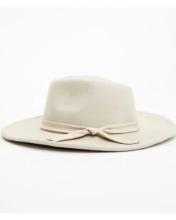 Nikki Beach Women's Cream Mink Britt Ribbon Band Fedora Hat 5 Nikki Beach Women's Cream Mink Britt Ribbon Band Fedora Hat -Western Cowboy Clothing Shop 2000381581 110 P3