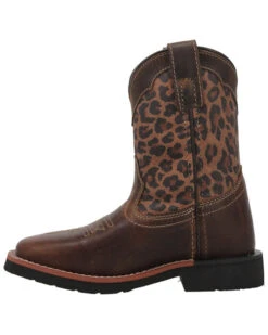 Dan Post Toddler Girls' Leopard Print Western Boots - Broad Square Toe -Western Cowboy Clothing Shop 2000381637 902 P3