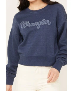 Wrangler Retro Women's Logo Graphic Sweatshirt -Western Cowboy Clothing Shop 2000382595 410 P3