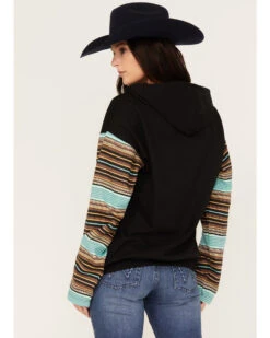 Changes Women's Serape Striped Yellowstone Hoodie -Western Cowboy Clothing Shop 2000382609 442 P4