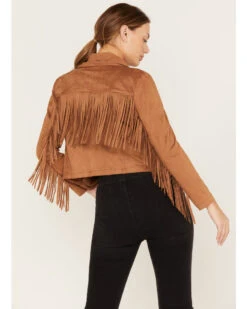Shyanne Women's Crop Fringe Faux Suede Jacket 7 Shyanne Women's Crop Fringe Faux Suede Jacket -Western Cowboy Clothing Shop 2000382835 200 P4