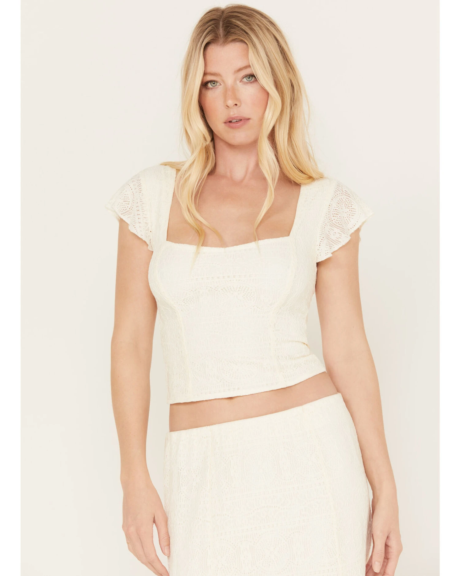 Idyllwind Women's Montana Western Lady Lace Cropped Shirt 1 Idyllwind Women's Montana Western Lady Lace Cropped Shirt