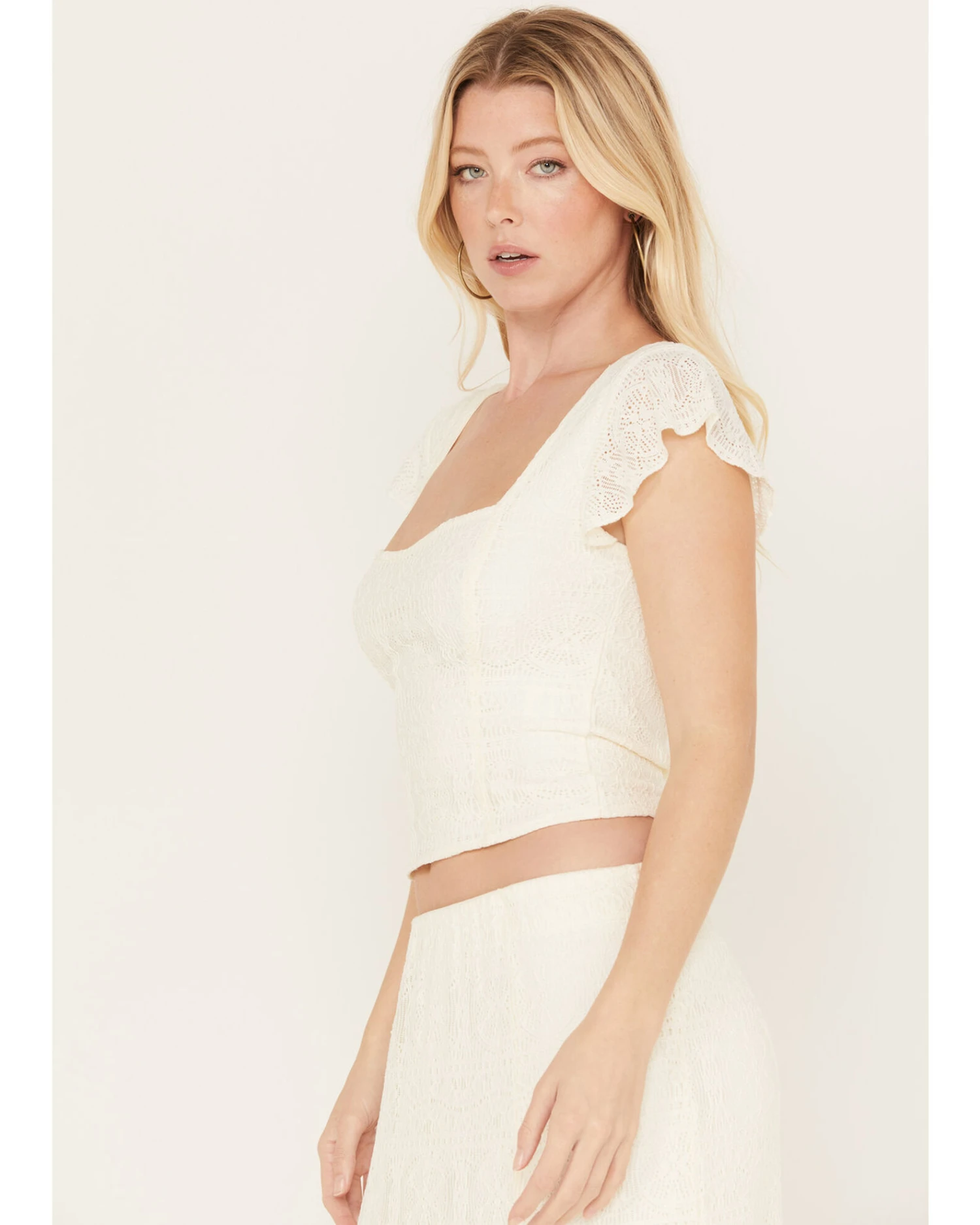 Idyllwind Women's Montana Western Lady Lace Cropped Shirt 2 Idyllwind Women's Montana Western Lady Lace Cropped Shirt - Image 2