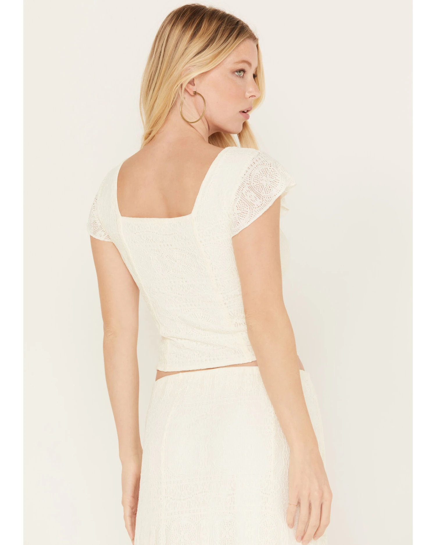 Idyllwind Women's Montana Western Lady Lace Cropped Shirt 4 Idyllwind Women's Montana Western Lady Lace Cropped Shirt - Image 4