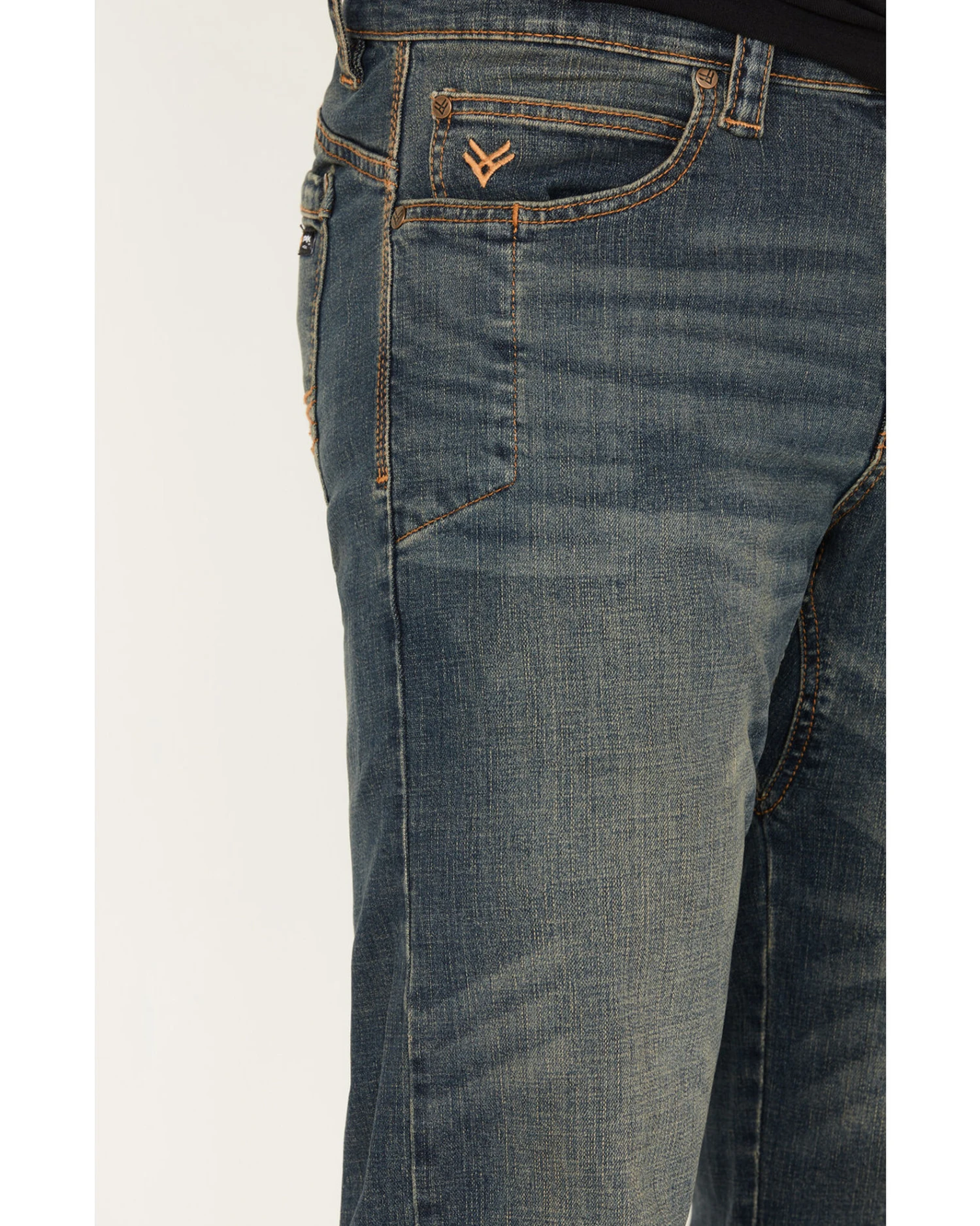 Hawx Men's Medium Wash Bootcut Work Jeans 2 Hawx Men's Medium Wash Bootcut Work Jeans - Image 2