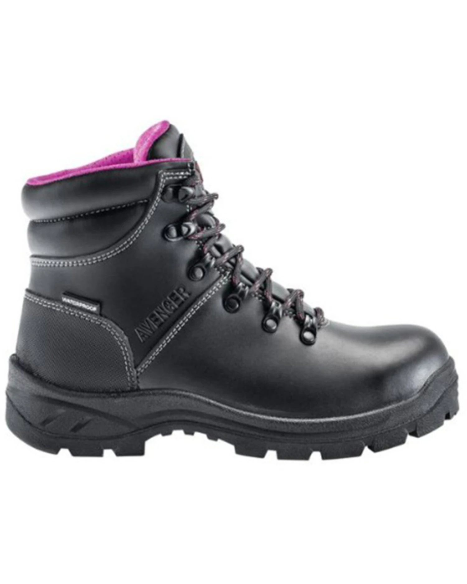Avenger Women's Builder Mid 6" Lace-Up Waterproof Work Boots - Steel Toe 2 Avenger Women's Builder Mid 6" Lace-Up Waterproof Work Boots - Steel Toe - Image 2