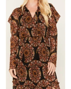 Miss Me Women's Multi Print Maxi Dress -Western Cowboy Clothing Shop 2000383424 900 P3