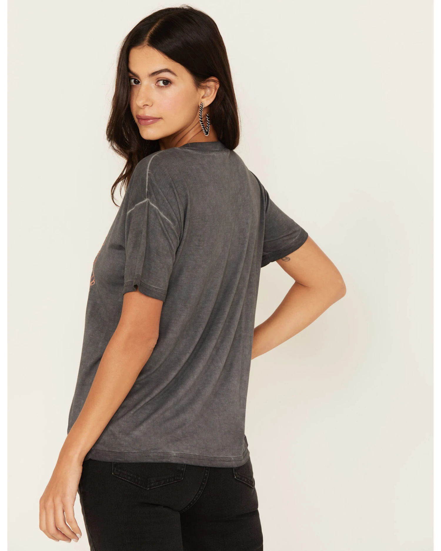 Blended Women’s Nashville Rhinestone Graphic Short Sleeve Tee 4 Blended Women’s Nashville Rhinestone Graphic Short Sleeve Tee - Image 4