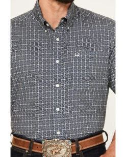Cinch Men's ARENAFLEX Geo Print Short Sleeve Button Down Western Shirt -Western Cowboy Clothing Shop 2000383966 410 P3