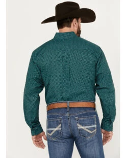 Cinch Men's Medallion Geo Print Long Sleeve Button-Down Western Shirt -Western Cowboy Clothing Shop 2000383992 442 P4