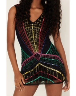 Any Old Iron Women's Multicolored Beaded Dress -Western Cowboy Clothing Shop 2000384068 001 P4