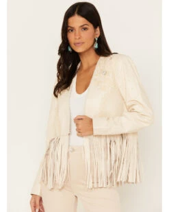 Boot Barn X Double D Women's Exclusive Embellished Fringe Bridal Jacket